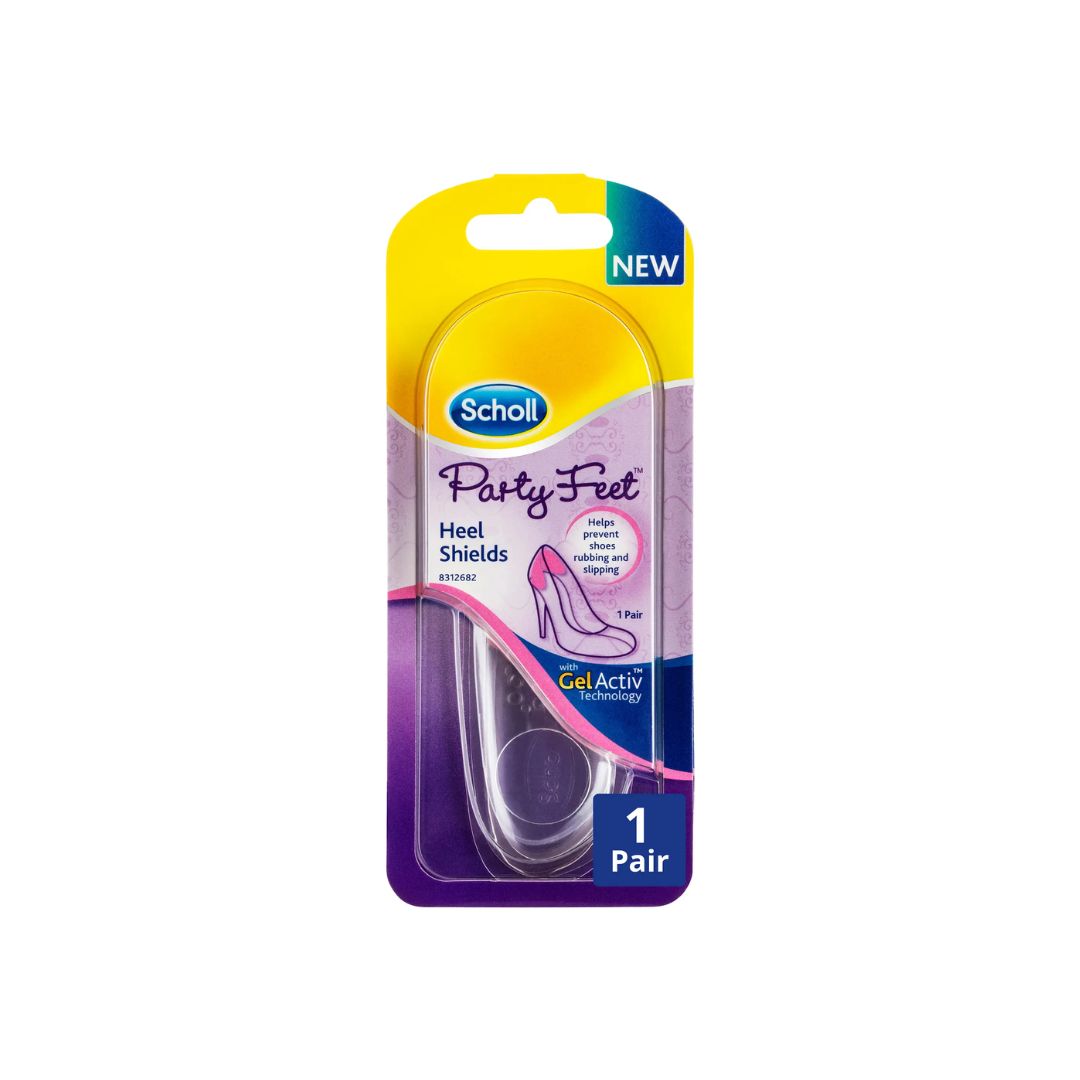 Scholl Party Feet Heel Shields 1 Pair on a white background