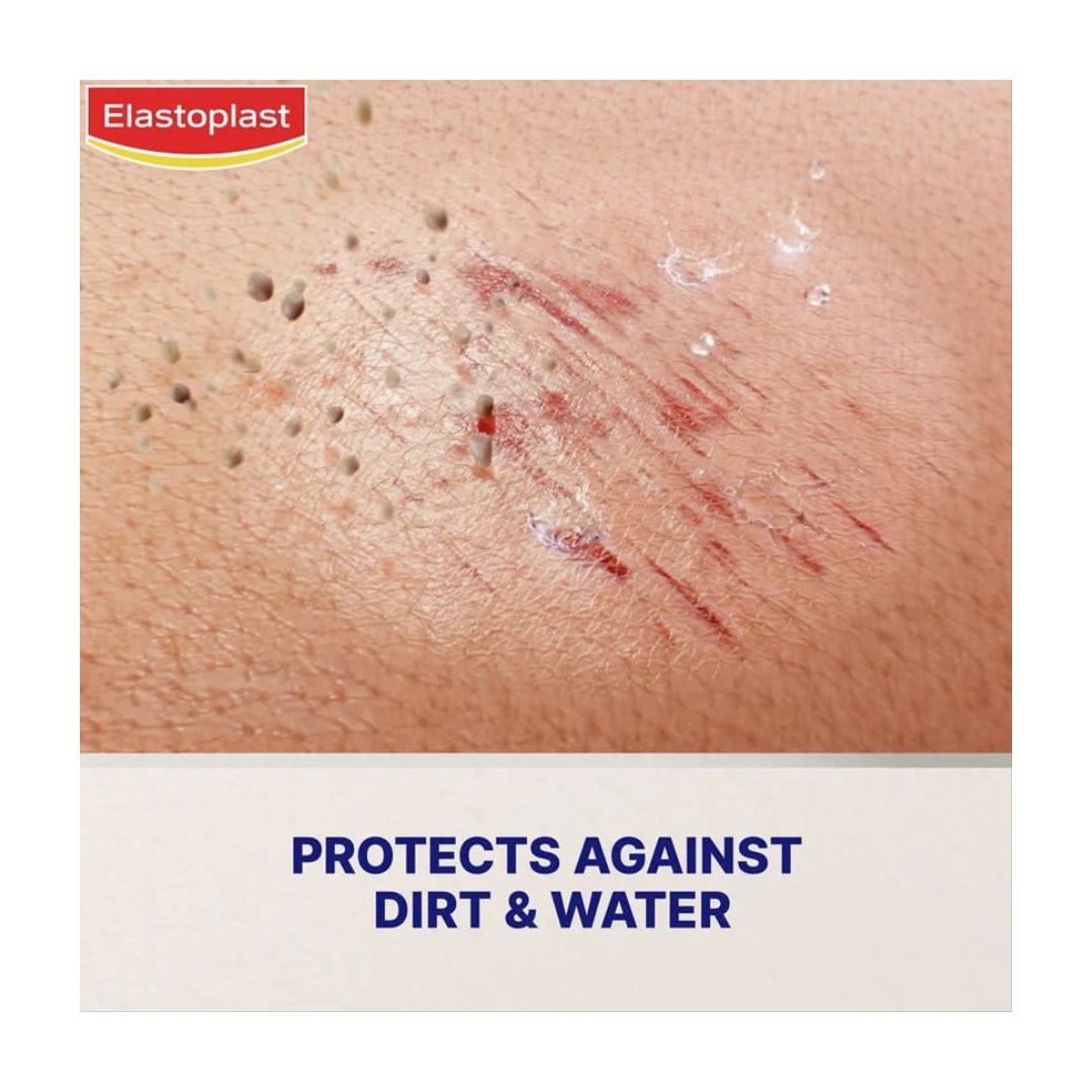Elastoplast Spray Plaster product benefits graphic
