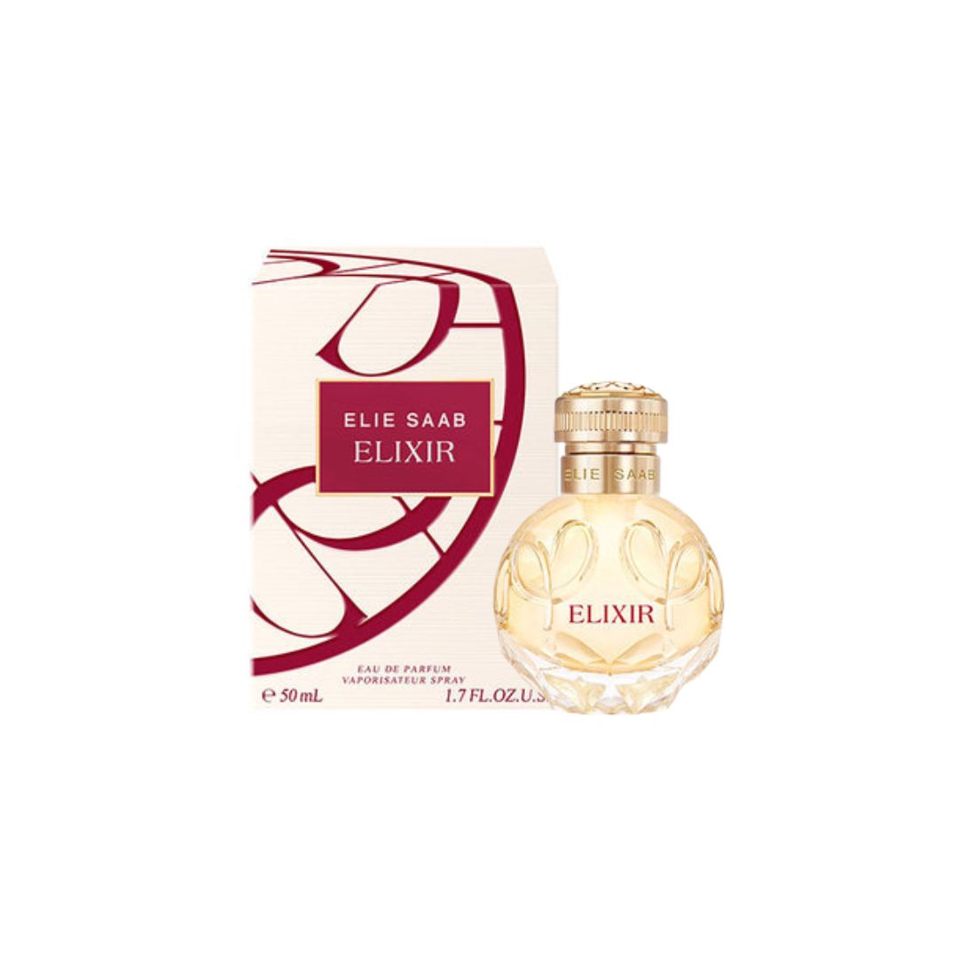 Elie Saab Elixir Eau de Parfum 50ml on a white background