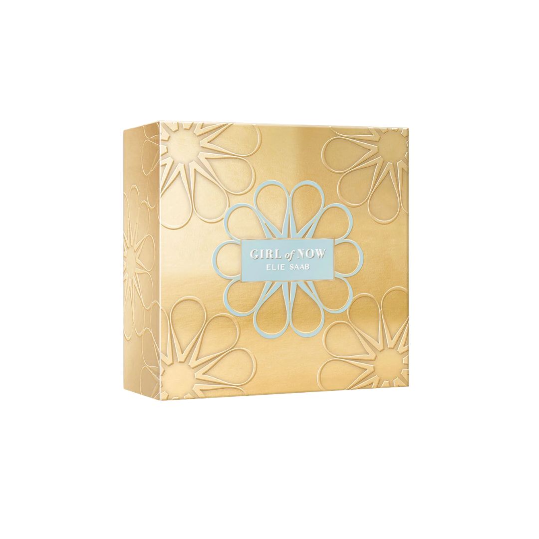 Elie Saab Girl of Now Gift Set side angle on a white background