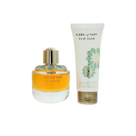 Elie Saab Girl of Now Gift Set contents on a white background