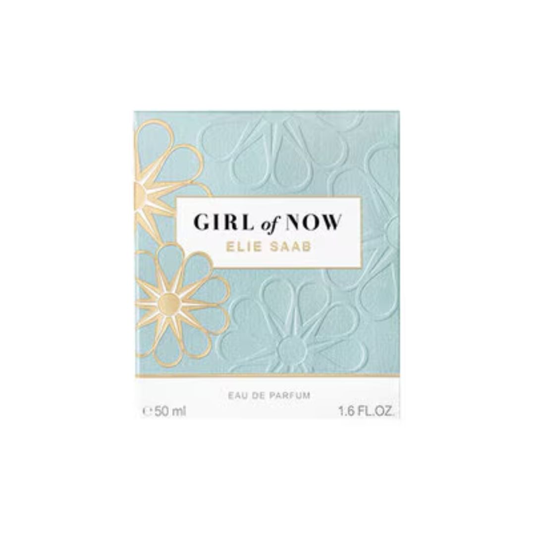 Elie Saab Girl of Now Eau de Parfum 50ml box on a white background