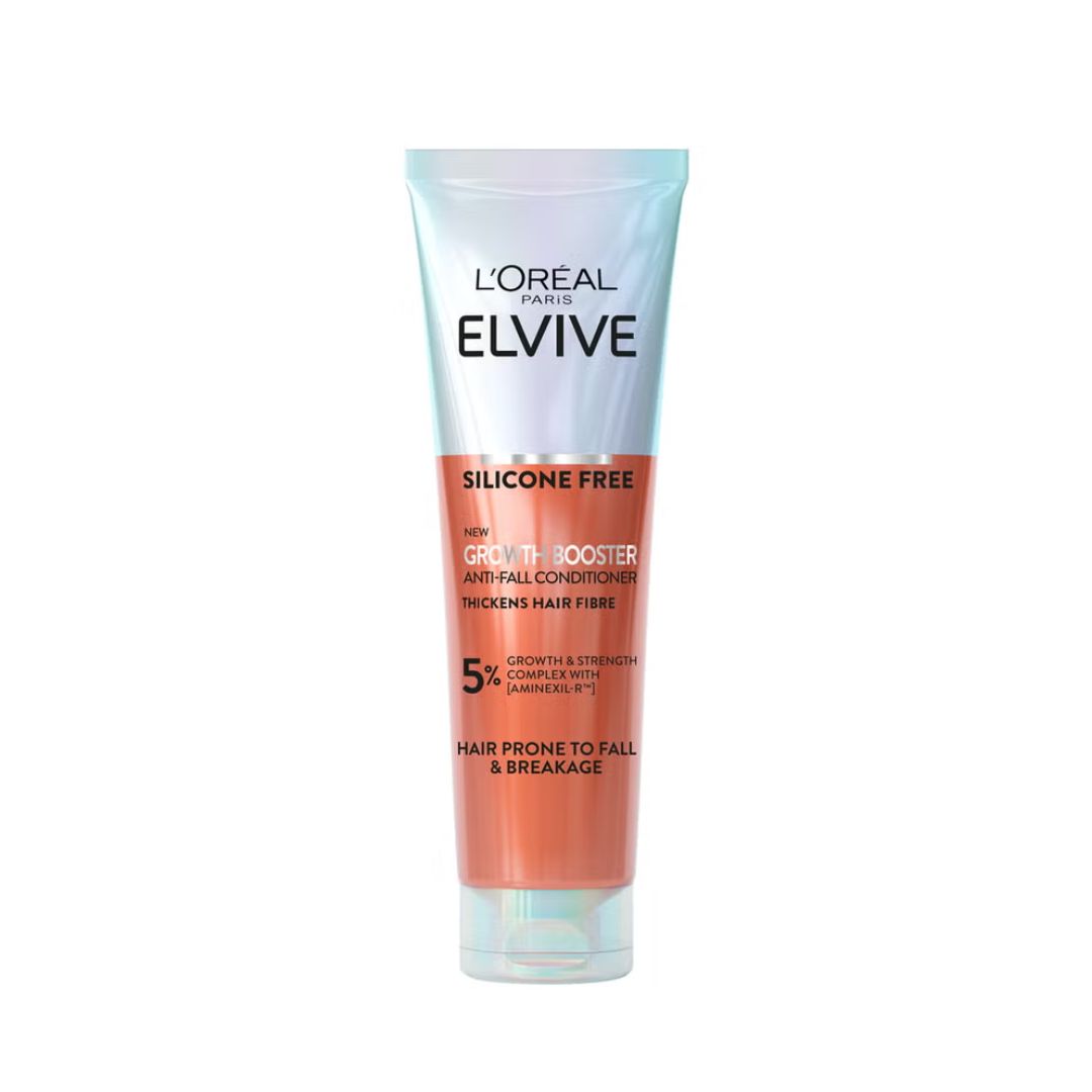 L’Oréal Paris Elvive Growth Booster Conditioner on a white background