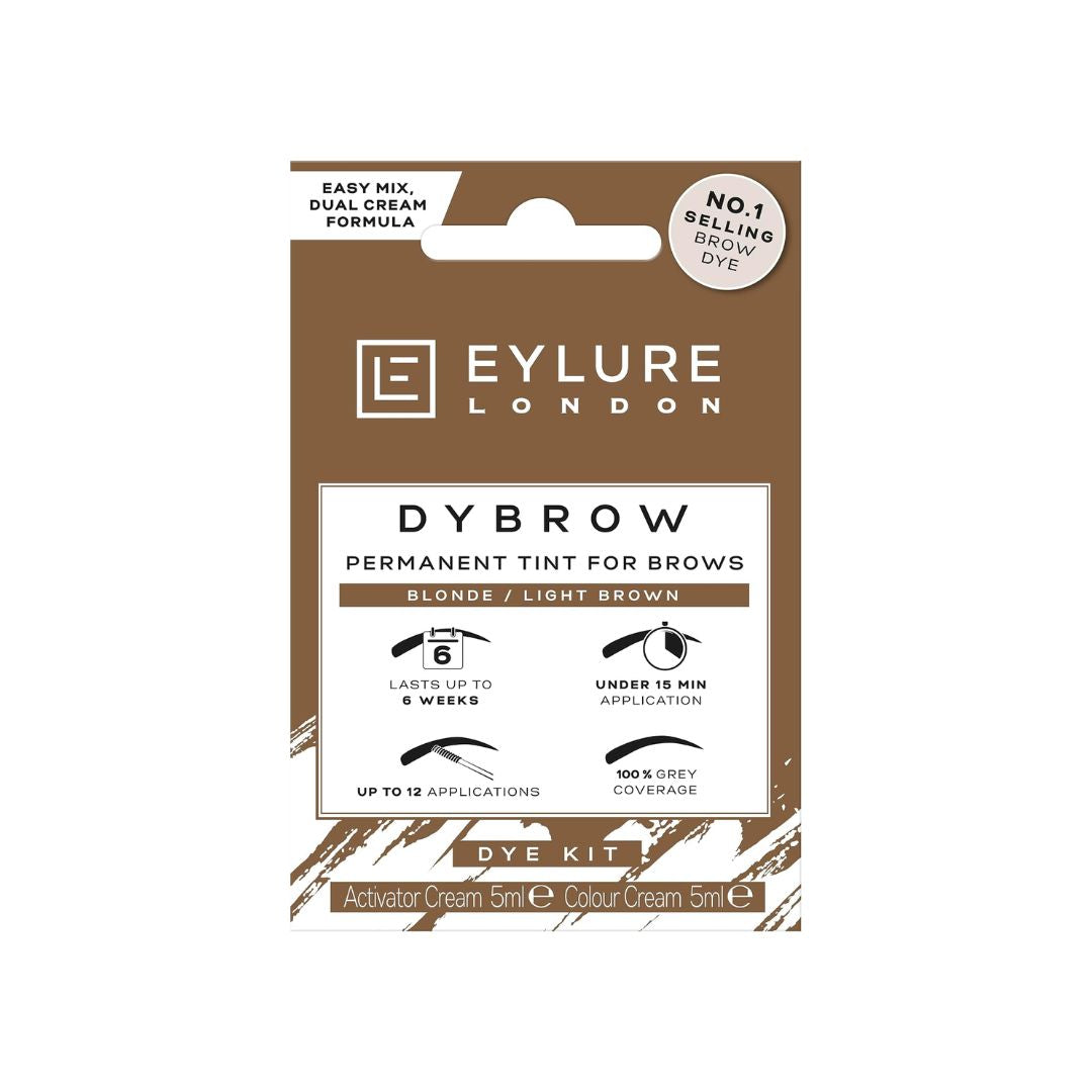 Eylure Dybrow Eyebrow Tint Kit – Blonde/Light Brown box on a white background