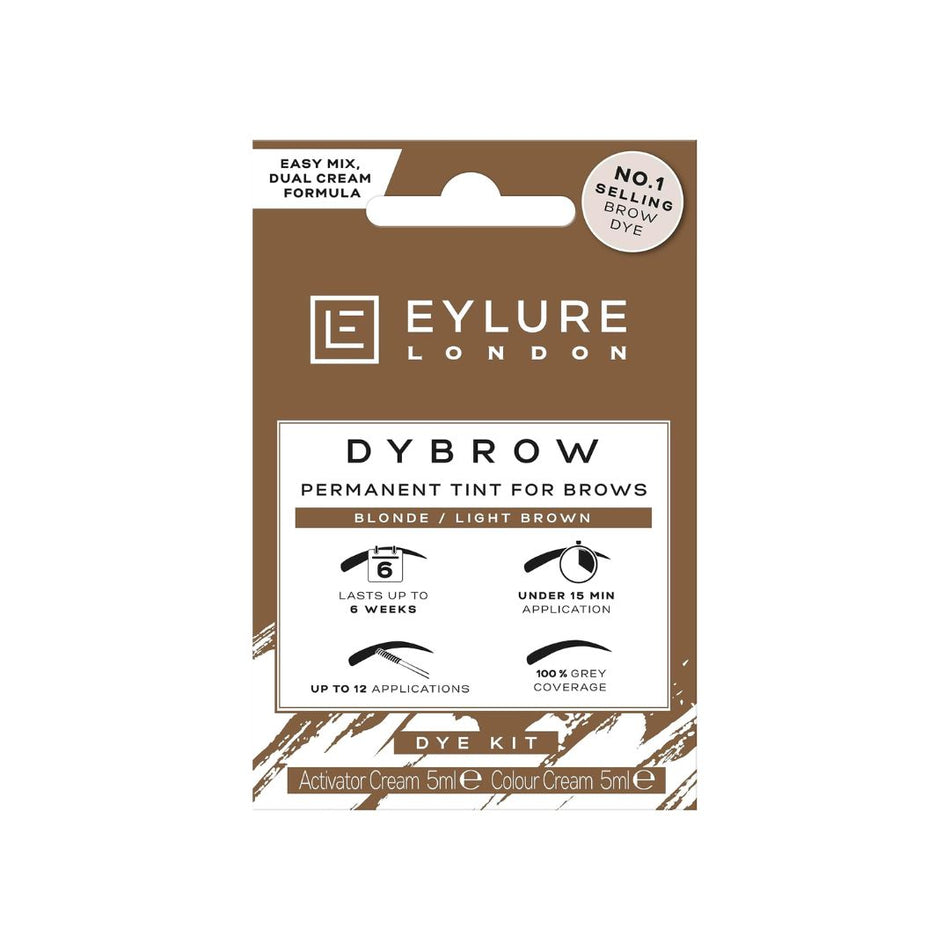 Eylure Dybrow Eyebrow Tint Kit – Blonde/Light Brown box on a white background