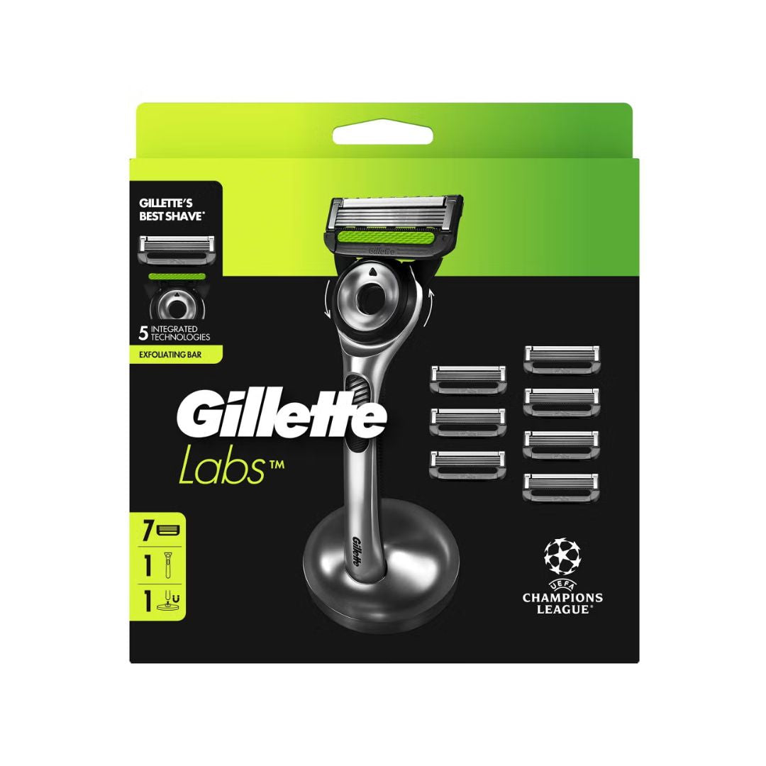 Gillette Labs Razor Silver Edition Value Pack on a white background