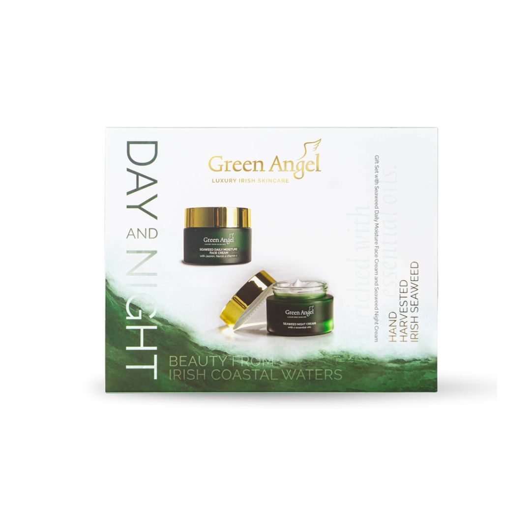 Green Angel Day & Night Gift Set on a white background