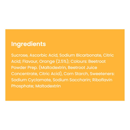HalibOrange Effervescent Vitamin C Tablets Ingredients Lis