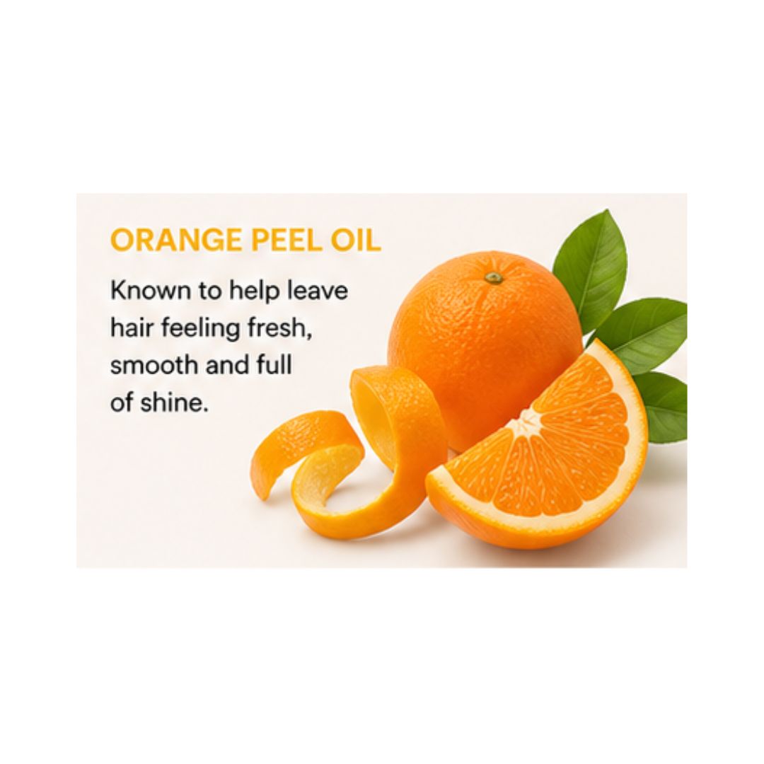 Happy Hair People Straight Talkin' Conditioner 355ml 'ORANGE PEEL OIL' graphic