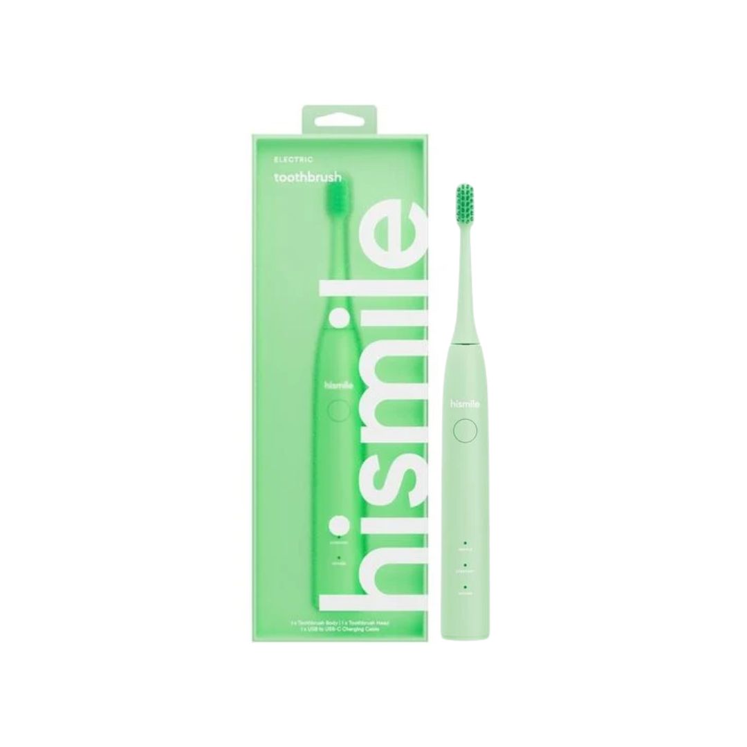 Hismile Electric Toothbrush Green on a white background