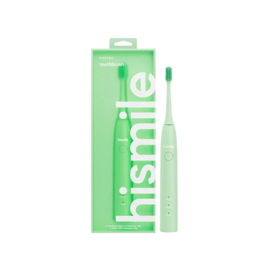 Hismile Electric Toothbrush Green on a white background