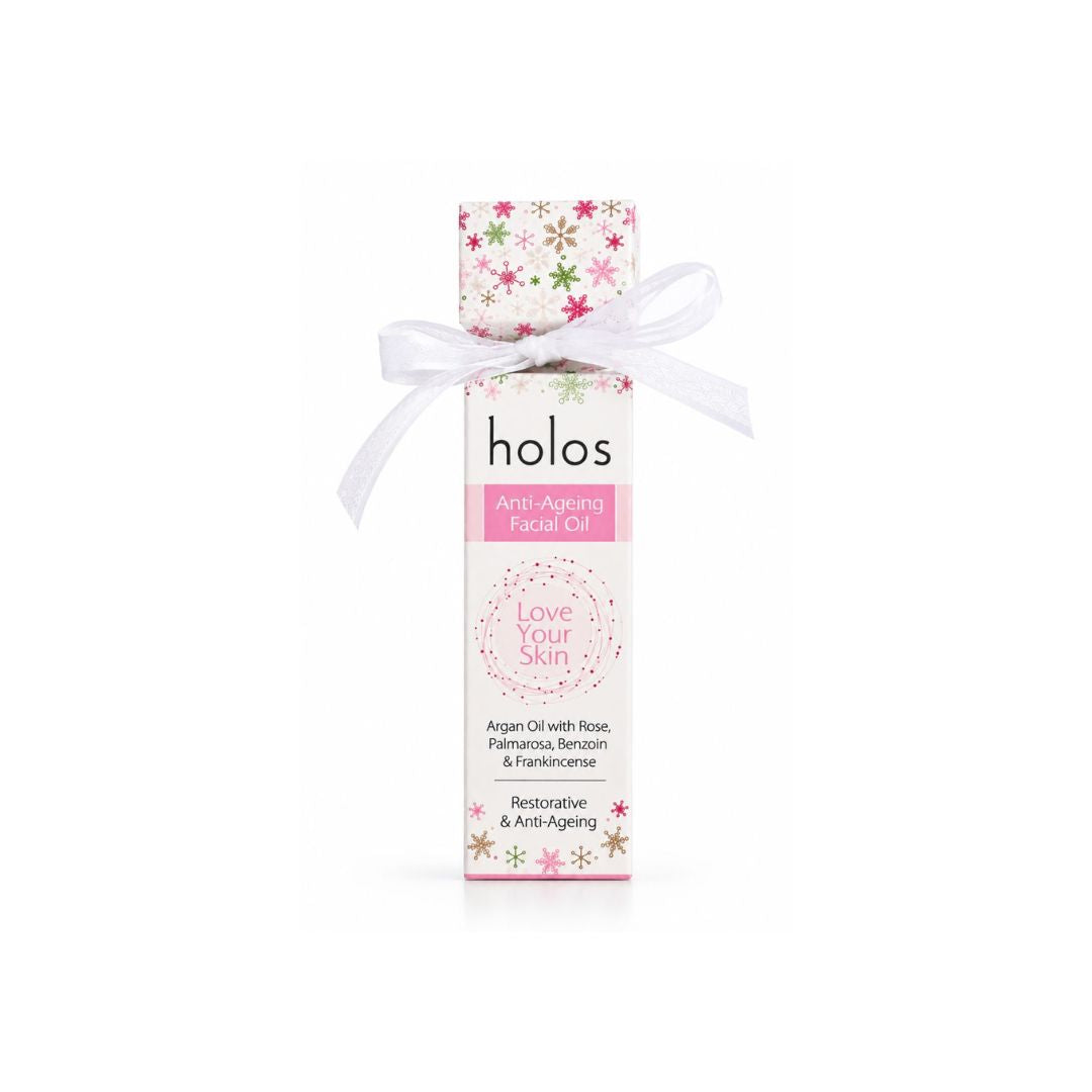 Holos Anti-Ageing Facial Oil Gift Package on a white background