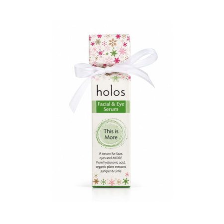 Holos Facial & Eye Serum Cracker on a white background