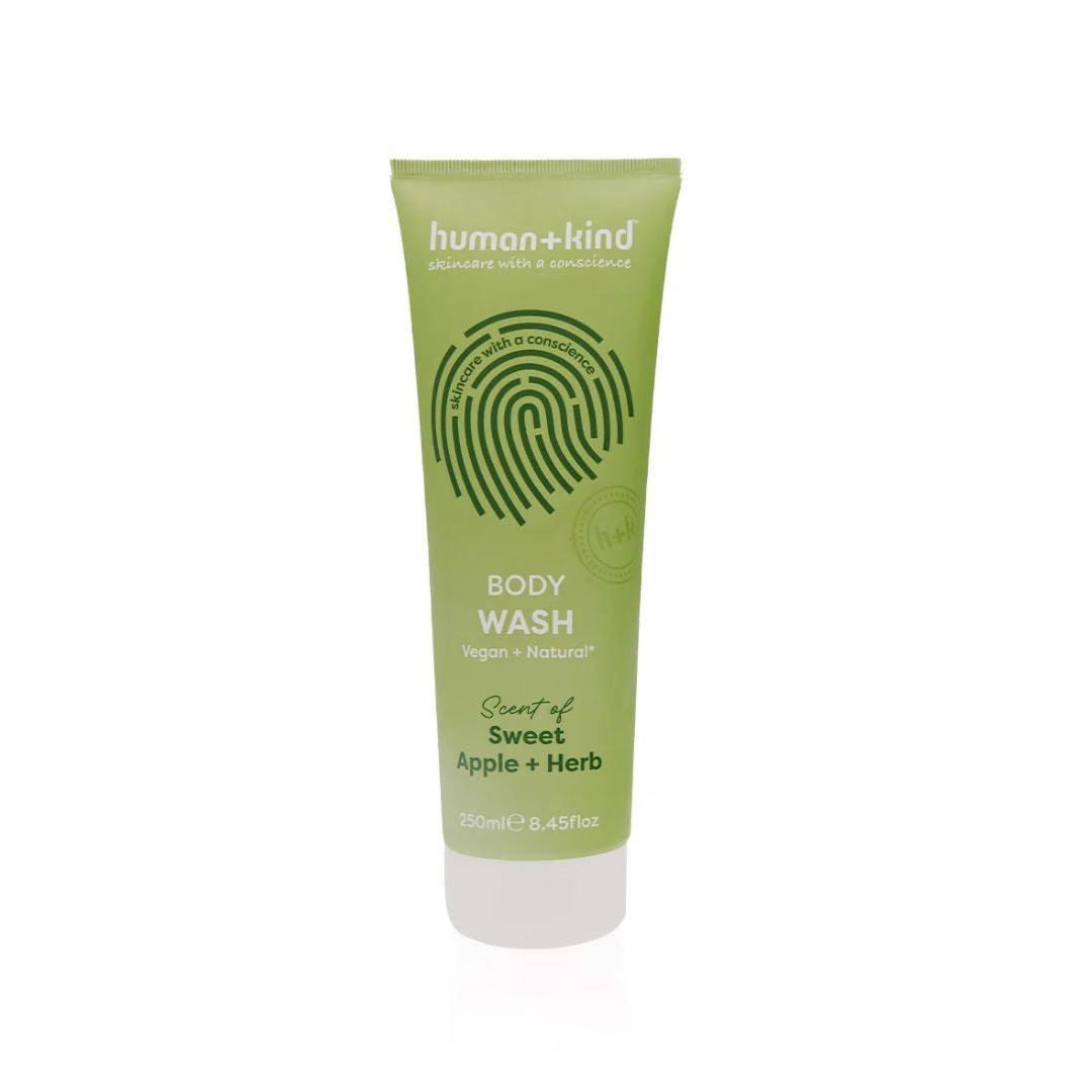Human+Kind Sweet Apple + Herb Body Wash 250ml on a white background