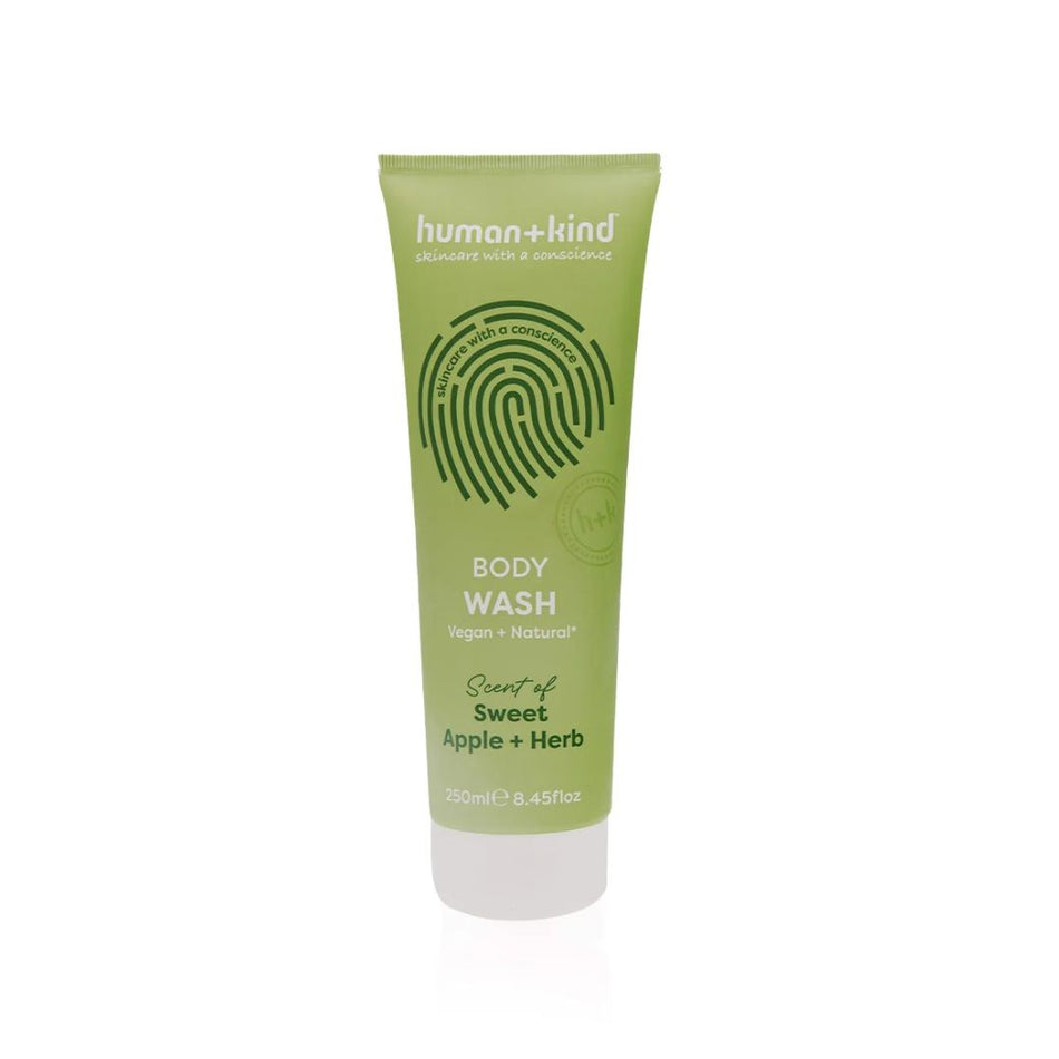 Human+Kind Sweet Apple + Herb Body Wash 250ml on a white background