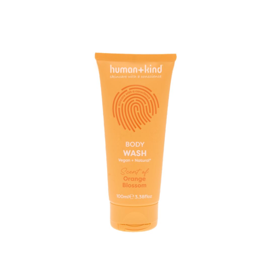 Human+Kind Orange Blossom Body Wash 100ml on a white background