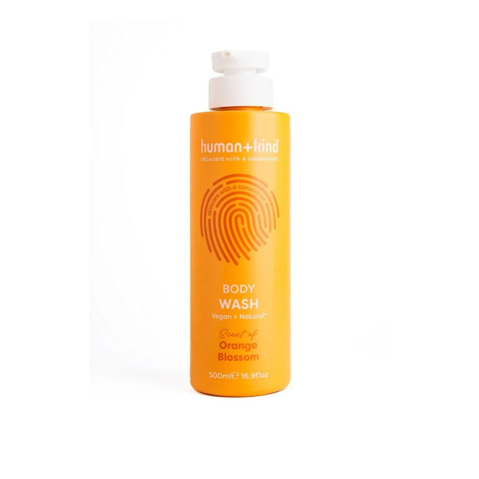 Human+Kind Orange Blossom Body Wash on a white background