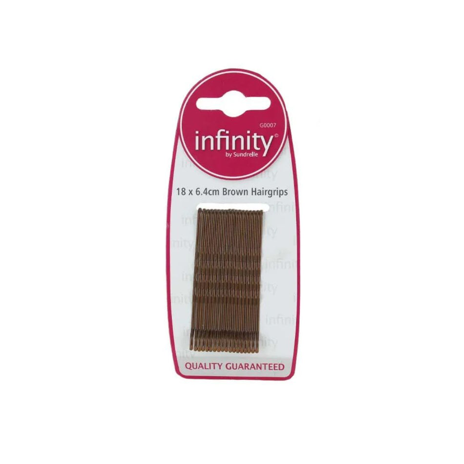 Sundrelle Infinity Brown Hairgrips 18 x 6.4cm