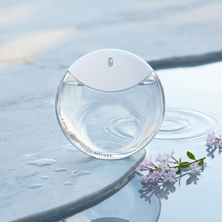 Issey Miyake A Drop d’Issey Eau de Parfum 50ml beside a puddle of water