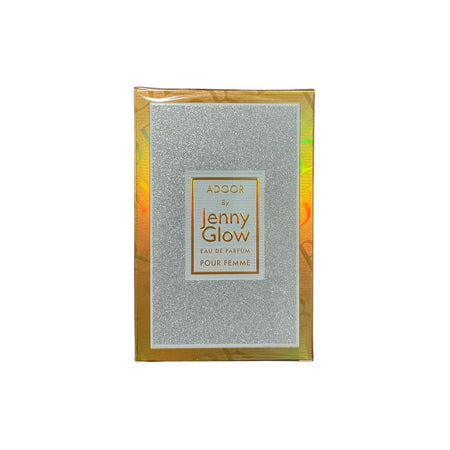 Jenny Glow Adoor Eau de Parfum Pour Femme packaging on a white background