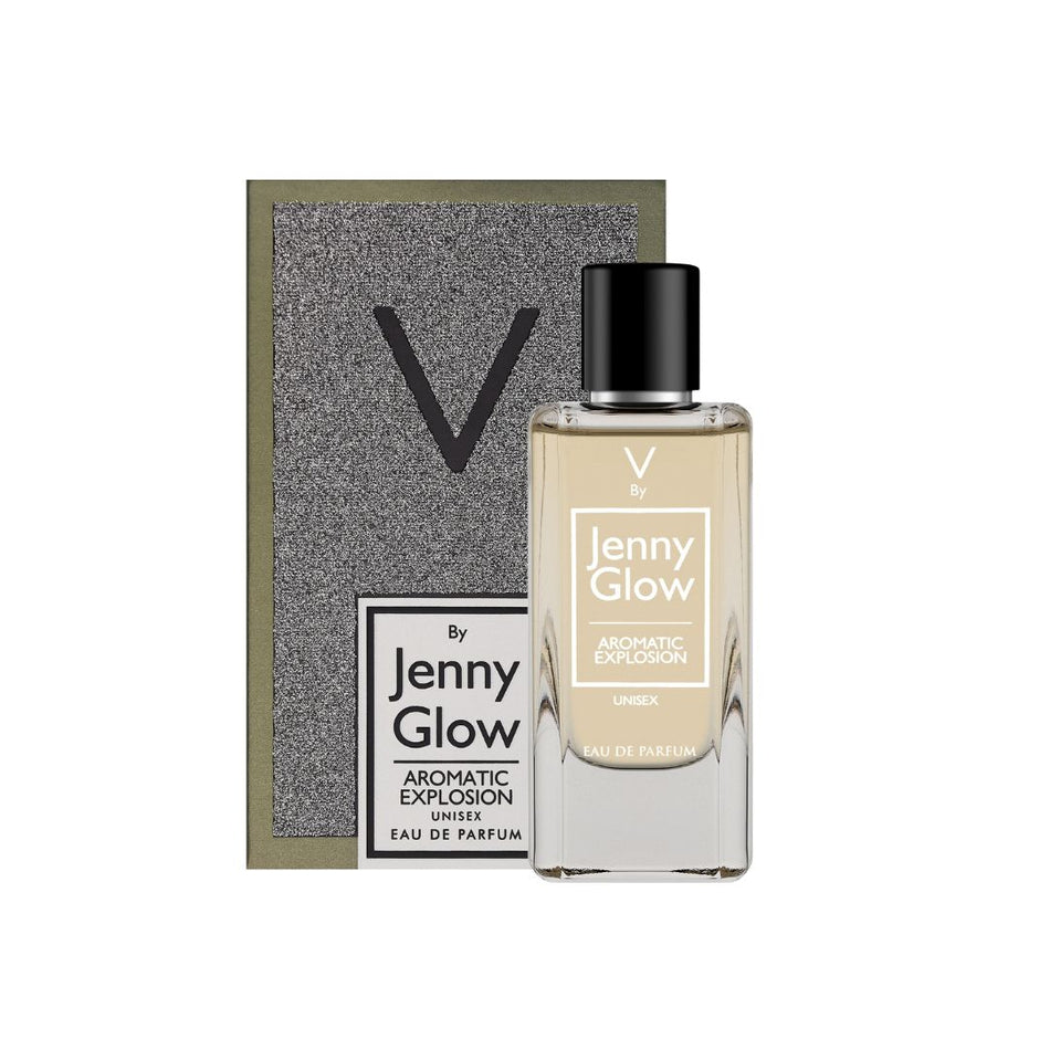 Jenny Glow Aromatic Explosion Unisex Eau de Parfum 80ml packaging and bottle on a white background