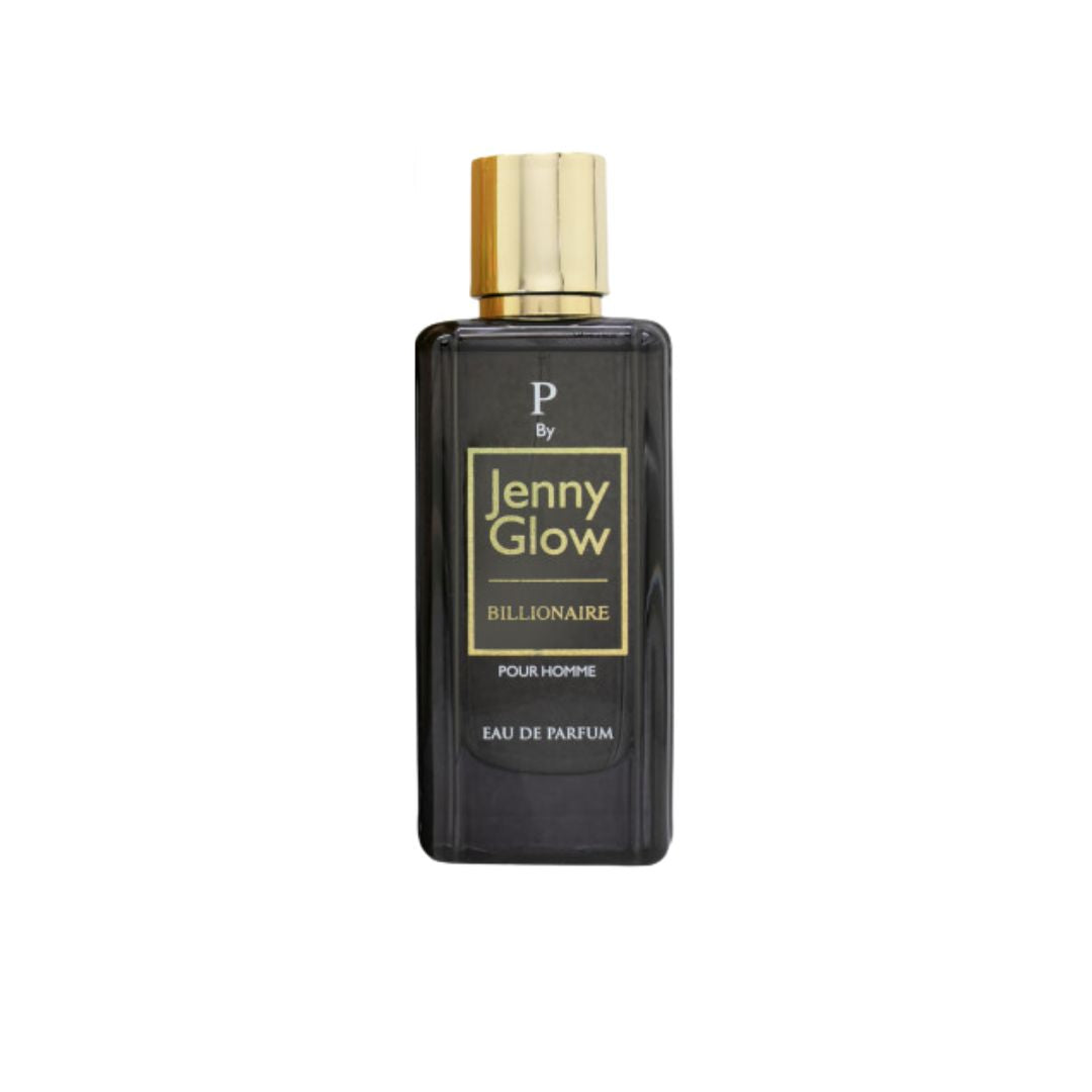 Jenny Glow Billionaire Pour Homme Eau de Parfum bottle 80ml on a white background