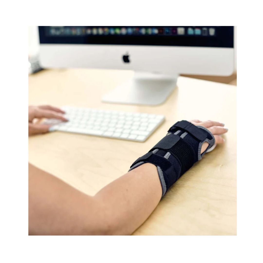 Kedley Wrist Splint on model at desk