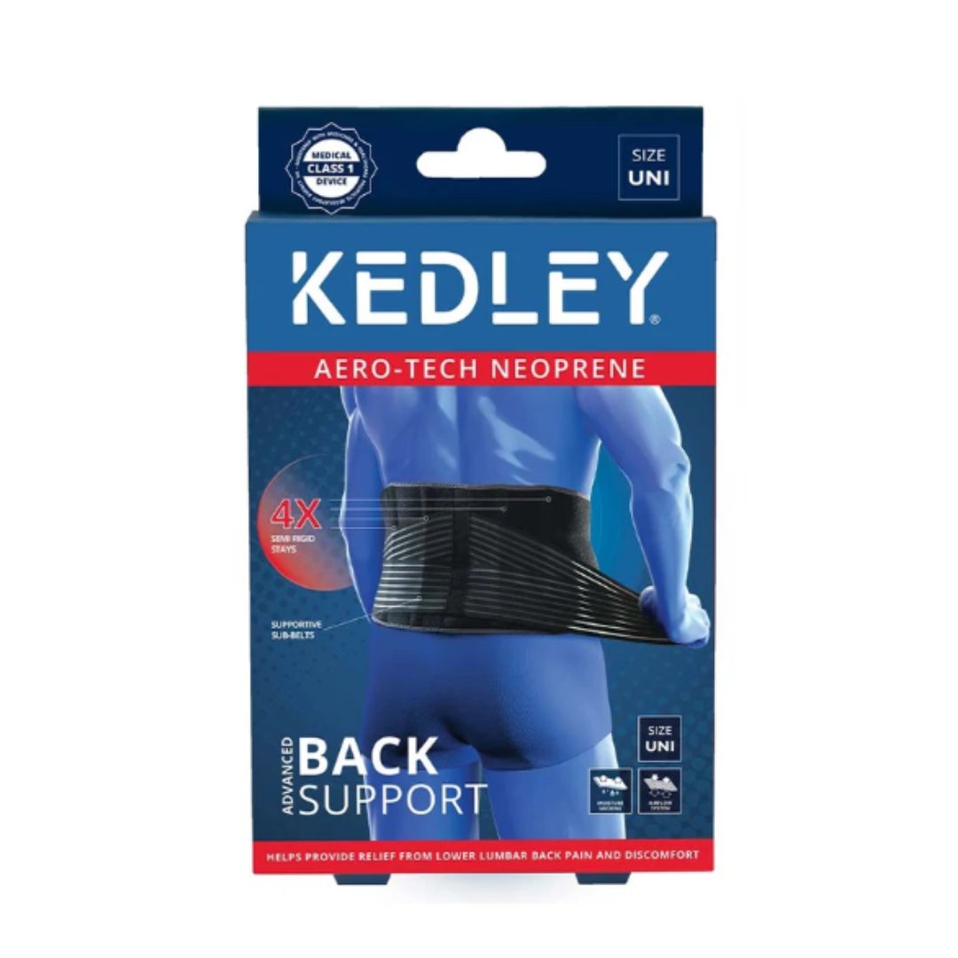 Kedley Neoprene Back Support packaging on white background