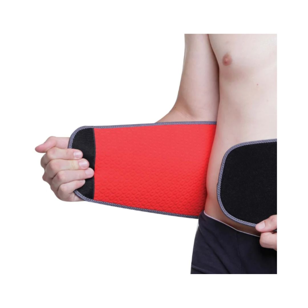 Man putting on Kedley Neoprene Back Support