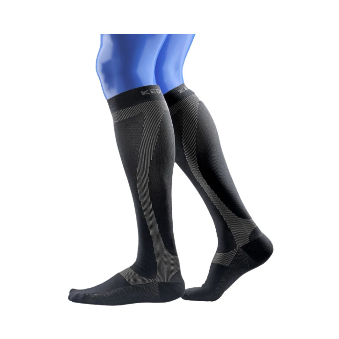 Kedley COmpression Socks on Blue Mannequinn