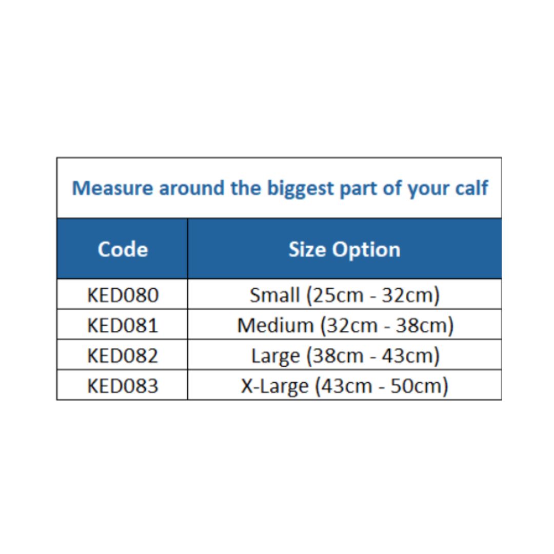 Kedley Compression Socks Size Guide
