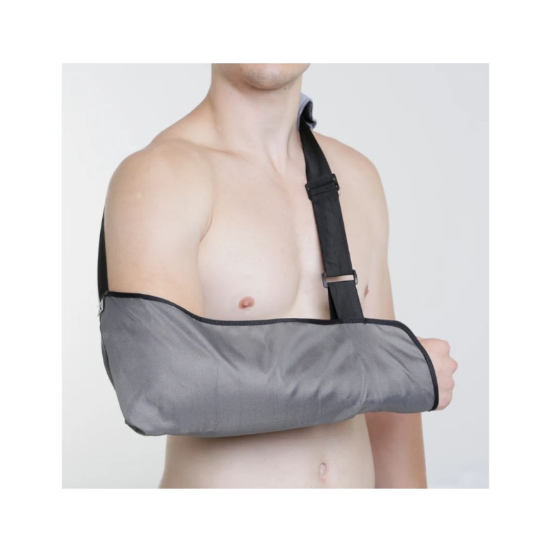 Kedley Fabric Arm Pouch in use by man