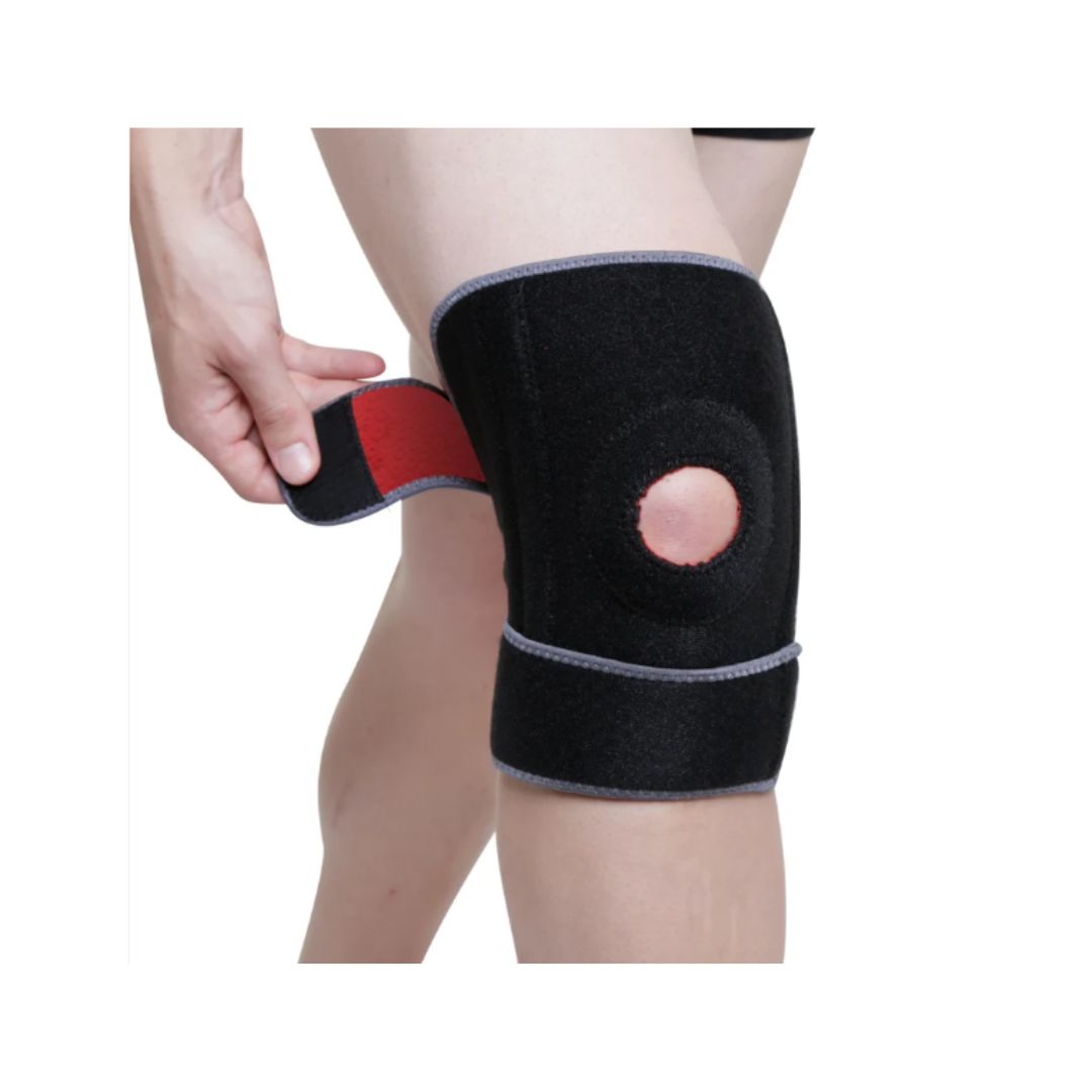 Kedley Knee stabilizer application on mans knee