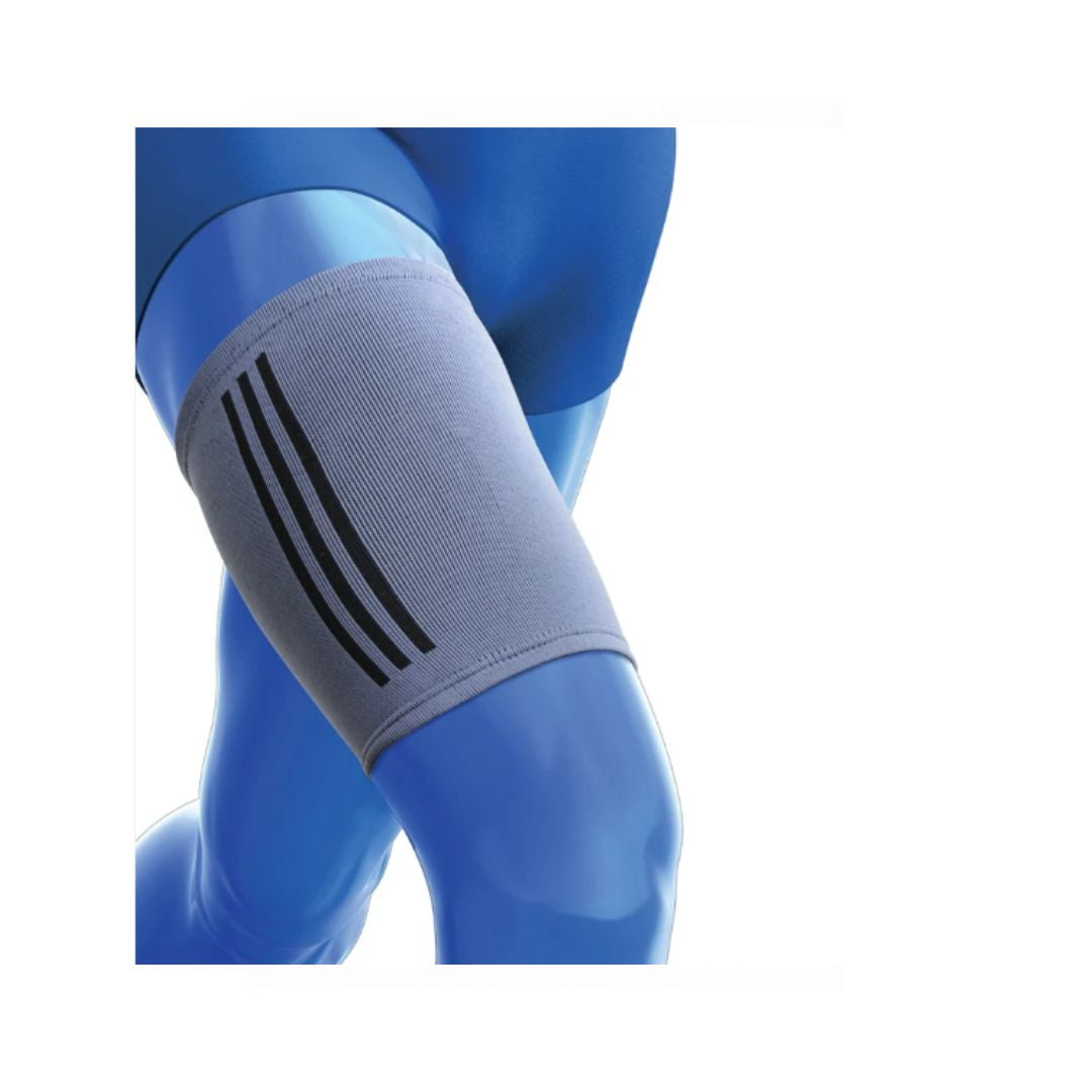 Kedley Thigh Support on a blue mannequin