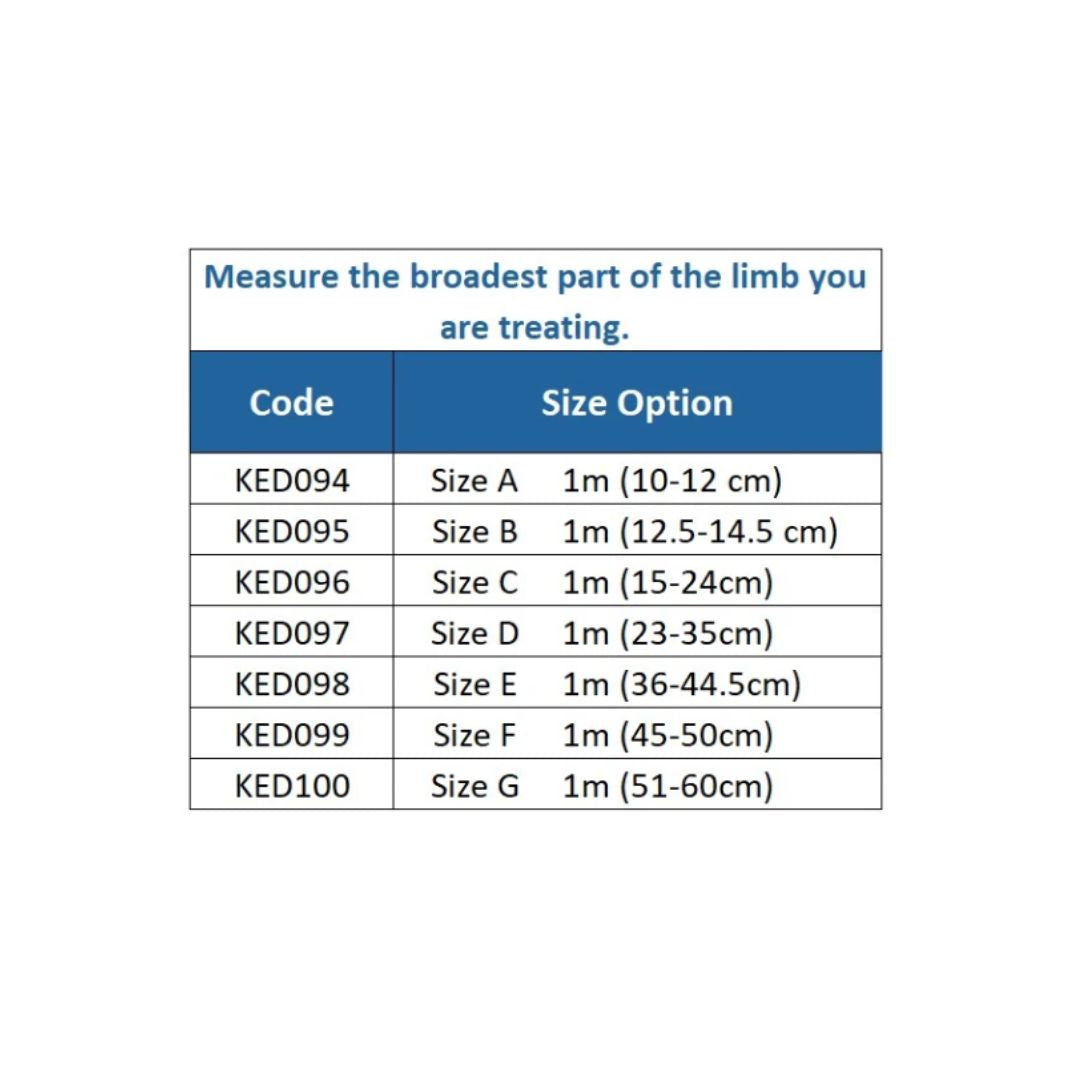 Kedley Tubular Bandage Size Guide