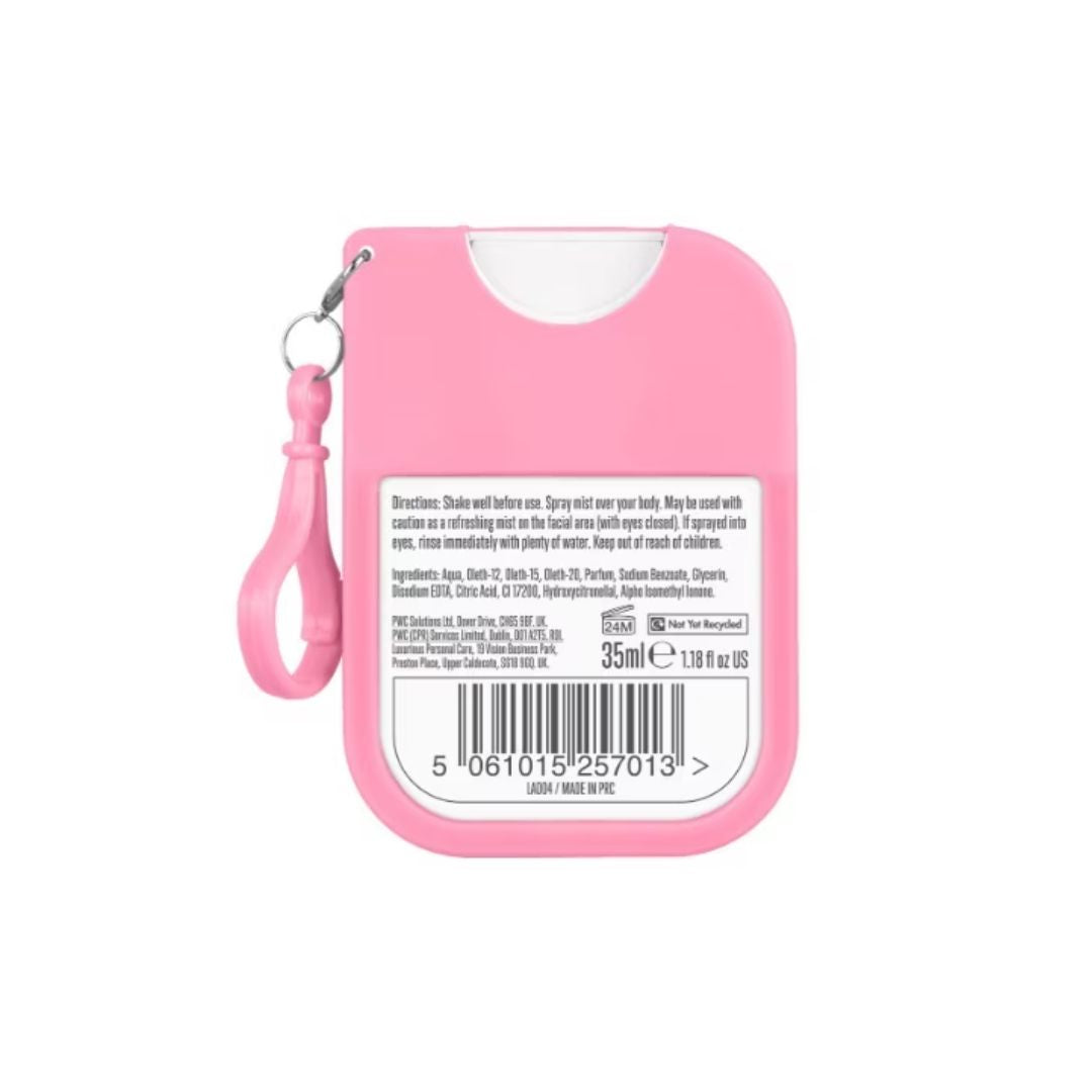 La Vida Caribeña Guava Glow Body Mist (rear angle) on a white background