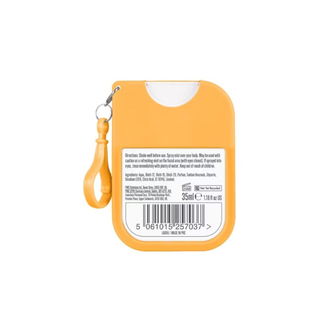 La Vida Caribeña Papaya Sunset Body Mist (rear angle) on a white background