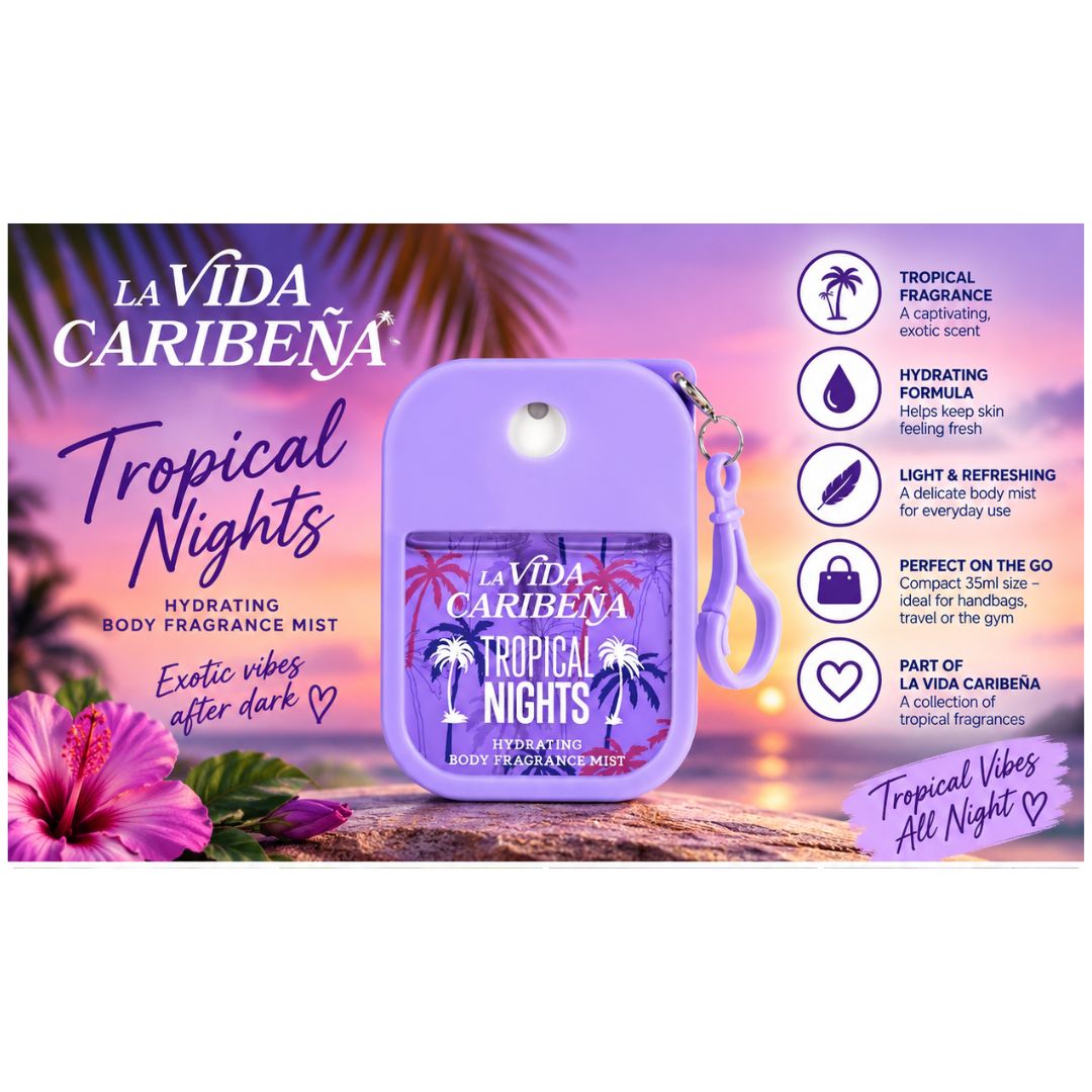 La Vida Caribena Tropical Nights Body Mist 35ml product detail graphic