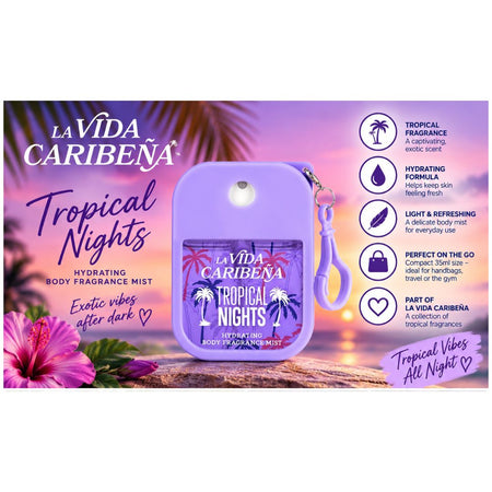 La Vida Caribena Tropical Nights Body Mist 35ml product detail graphic
