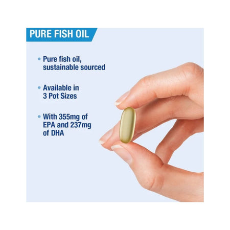 Lamberts Pure Fish Oil 1100mg Capsules benefits graphic