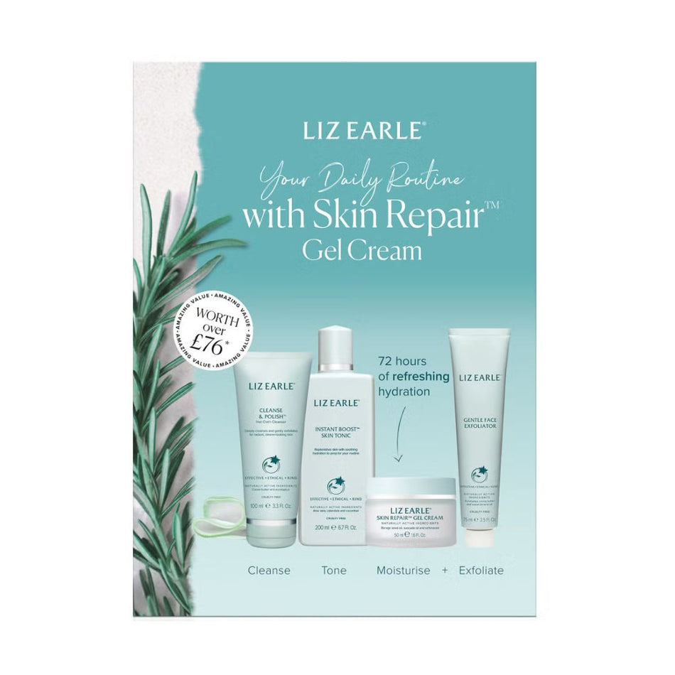 Liz Earle Your Daily Routine With Skin Repair Gel Cream Giftset