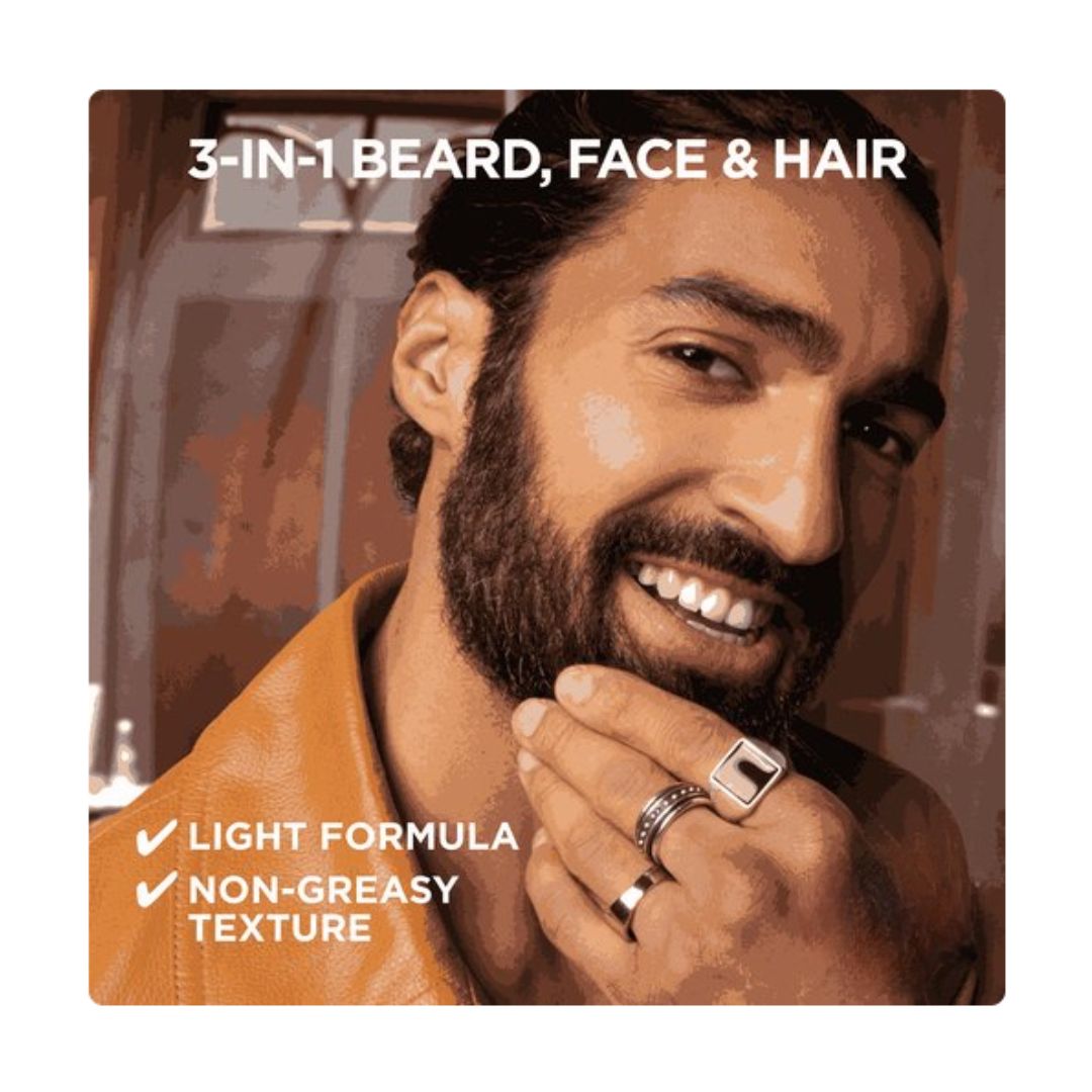 L'Oréal Men Expert Barber Club 3-in-1 XXL 'LIGHT FORMULA NON-GREASY TEXTURE' graphic