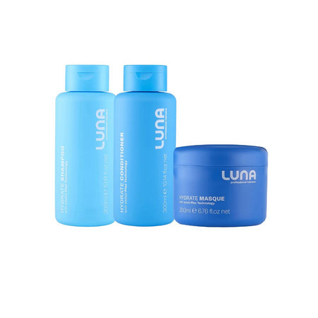 Luna The Hydrate Edit Gift Set contents on a white background
