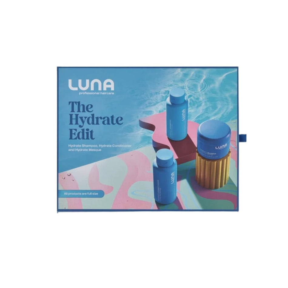 Luna The Hydrate Edit Gift Set on a white background