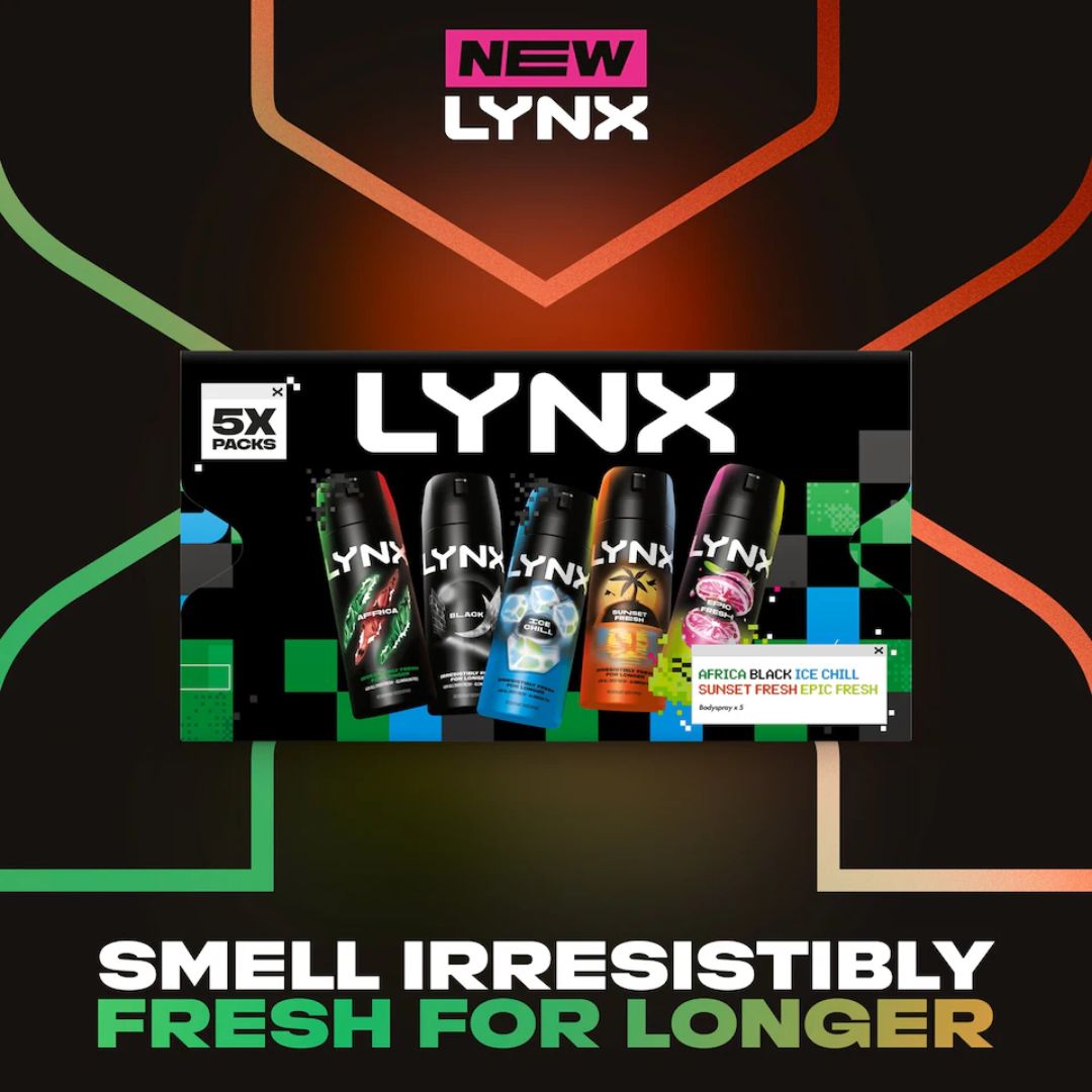 Lynx Fragrance Edition 5 Piece Gift Set promotional graphic