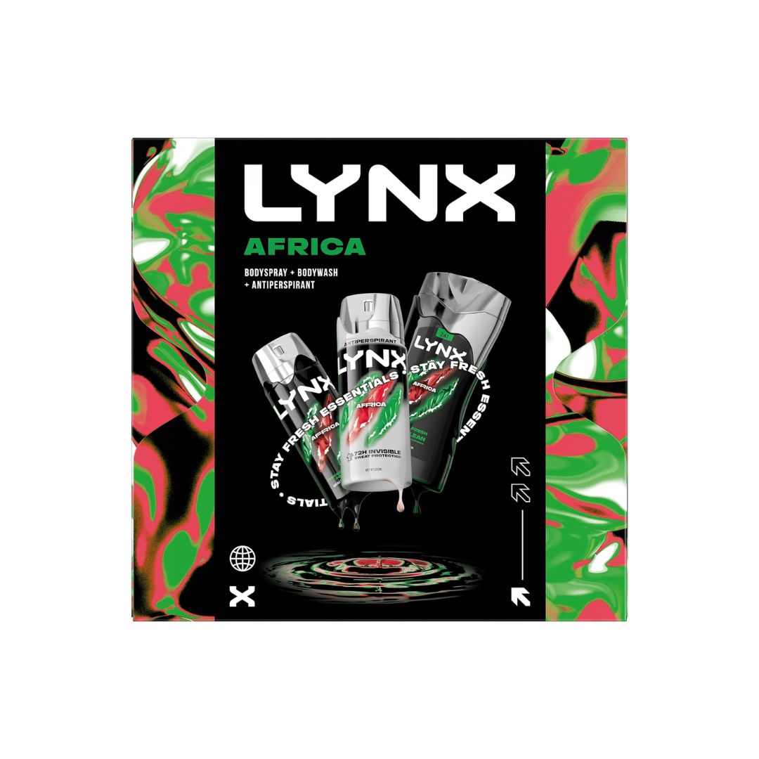 Lynx Africa Trio Giftset on a white background