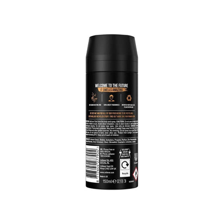 Lynx Dark Temptation Deodorant Body Spray 150ml (rear angle) on a white background