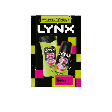 Lynx Epic Fresh Wrapped ’N Ready Gift Set on a white background
