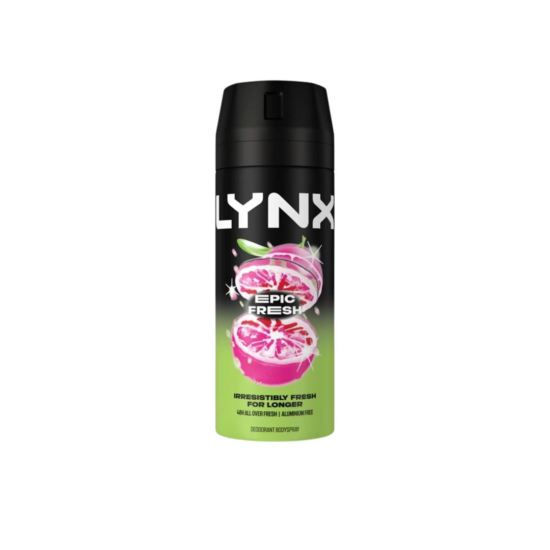 Lynx Epic Fresh body spray on a white background