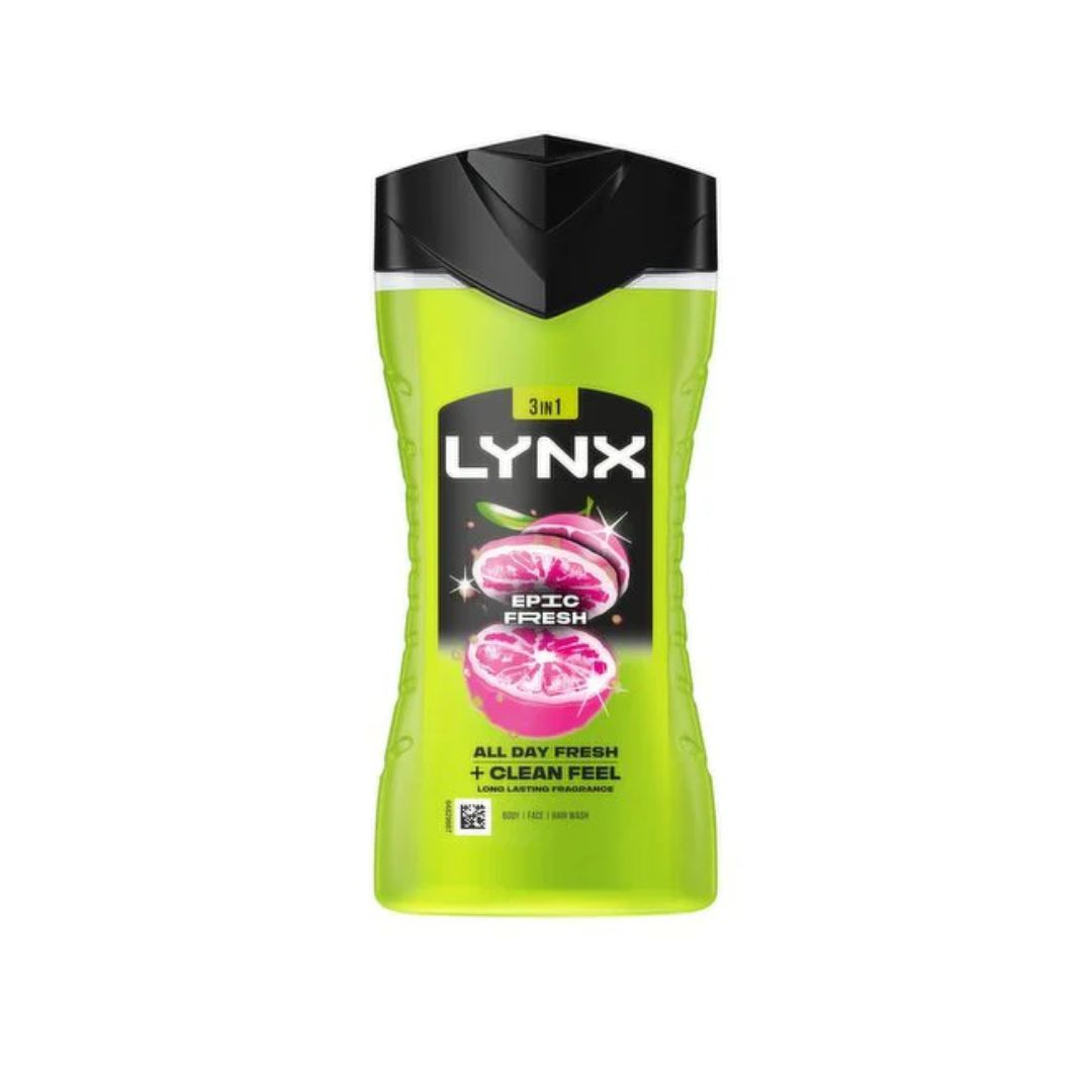 Lynx Epic Fresh Body Wash on a white background